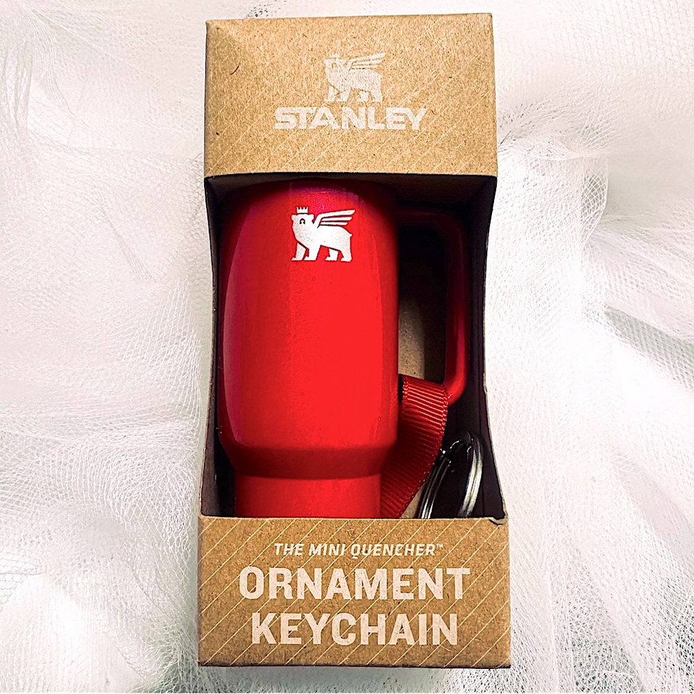 STANLEY x Target x E.L.F. ✨NWT✨ Ltd Edition Keychain Ornament in Red Delicious